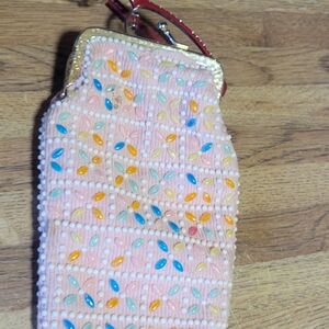 Vintage Beaded Eyeglass Case